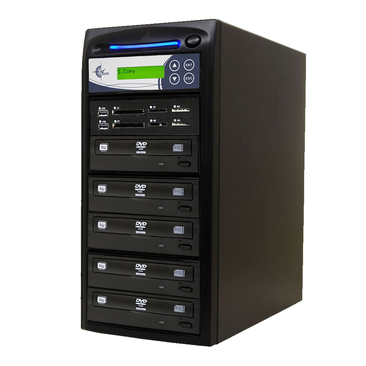 EZ Dupe 1 to 4 Media Mirror Duplicator - USB / SD / CF to DVD / BD
