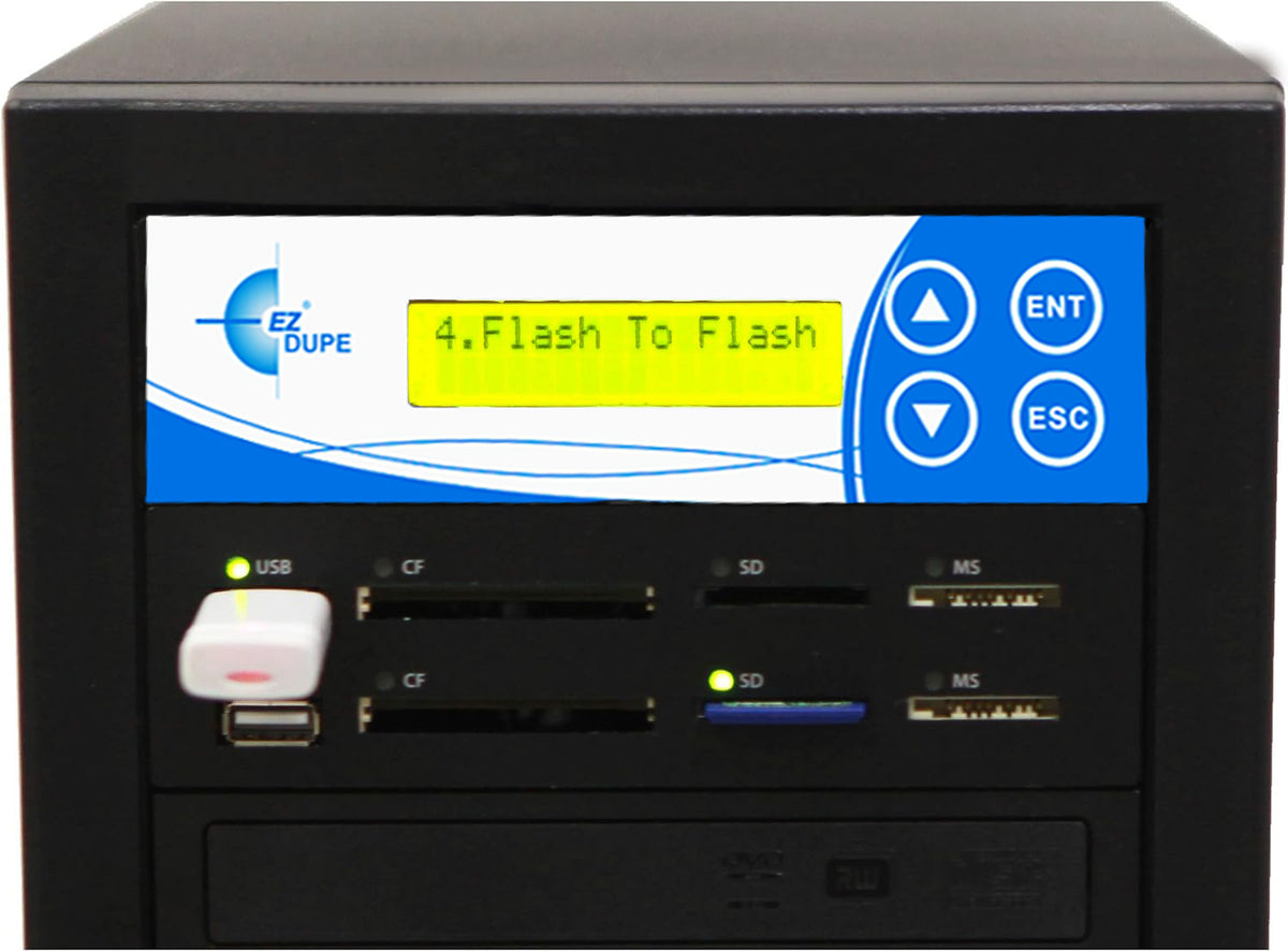 EZ Dupe 1 to 1 Media Mirror Plus Duplicator - USB / SD / CF to