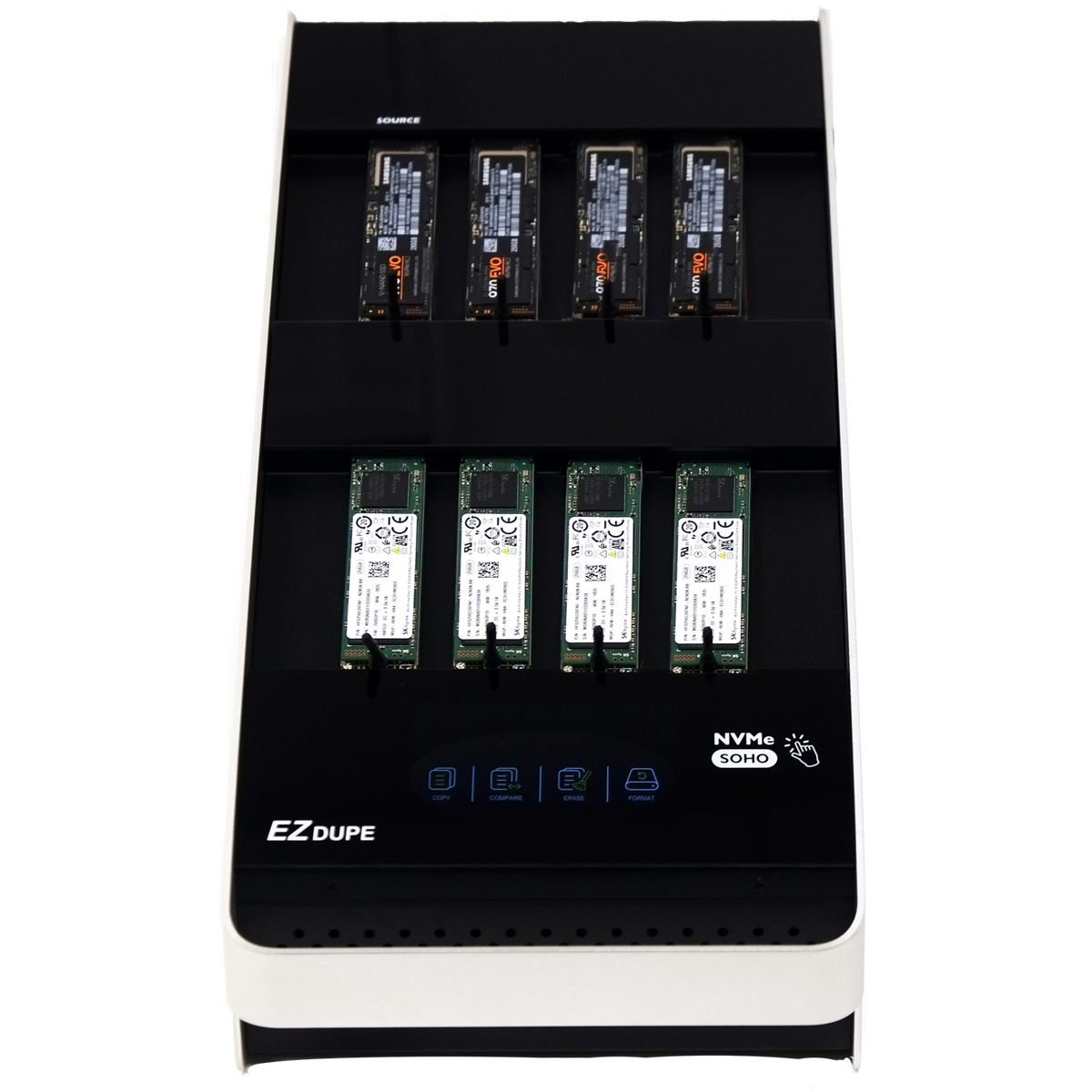EKです₊⁎⁺˳✧༚ EZ Dupe 1 to 7 NVMe Duplicator - M.2 NVMe SSD Copier SOHO