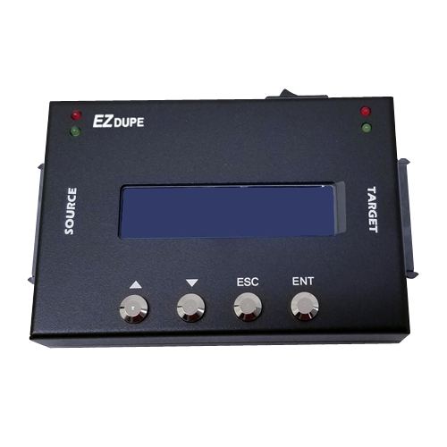 EZ Dupe HDmini 1 to 1 Hard Drive Duplicator - 2.5" & 3.5" SATA HDD / SSD Cloner (DM-HS0-2H1B)