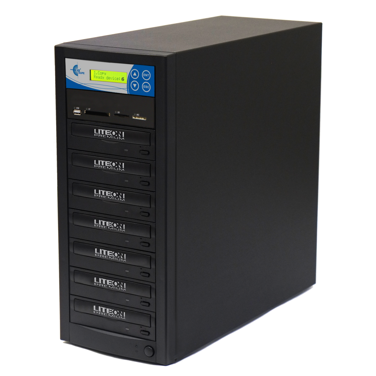 EZ Dupe Media Mirror Duplicator - 1 to 6 Multimedia Backup Center