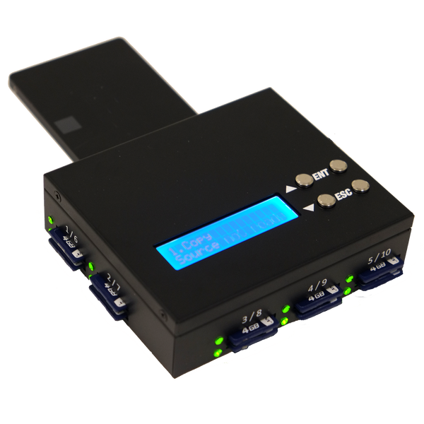 EZ Dupe 1 to 9 SD Duplicator / SSD & 2.5" HDD Disk Image to SD Transfer (Mobile Pro - SD Version)