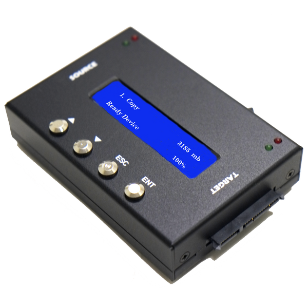 EZ Dupe HDmini 1 to 1 Hard Drive Duplicator - 2.5" & 3.5" SATA HDD / SSD Cloner (DM-HS0-2H1B)
