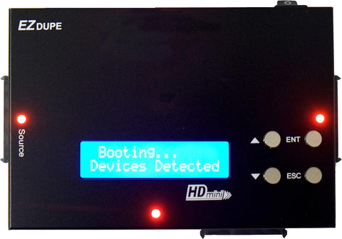 EZ Dupe HDmini 1 to 2 Hard Drive Duplicator - 2.5" & 3.5" SATA HDD / SSD Cloner (DM-HS0-3H2B)