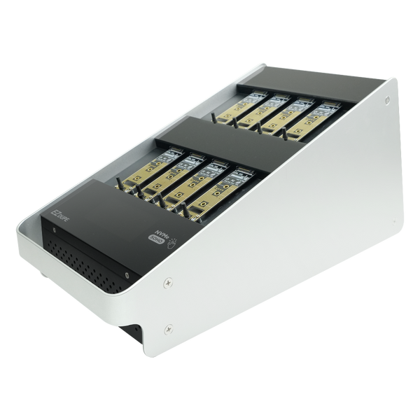 EZ Dupe 1 to 7 M.2 PCIe NVMe & AHCI Duplicator - Cloner & Wiper for M2 22mm Module Storage (B-Key, M-Key & B+M Key) Internal SSD Hard Drive (SOHO NVME MKII)