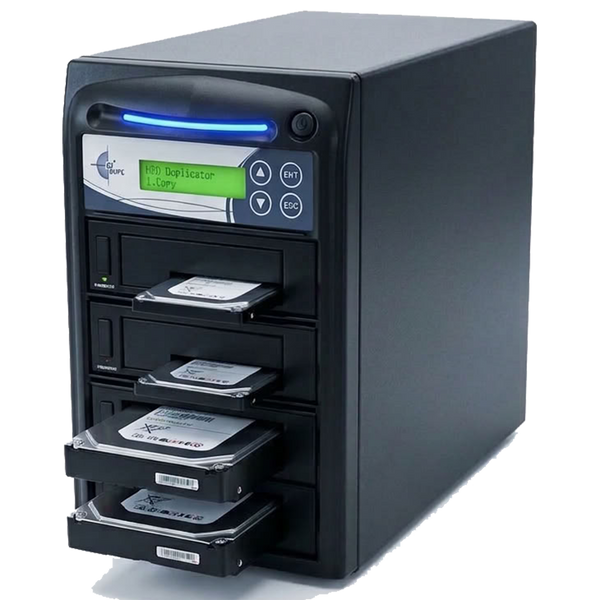 EZ Dupe 1 to 3 SATA Hard Drive / SSD Duplicator & Sanitizer - HDD Cloner 36GB/Min