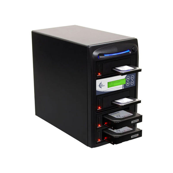 EZ Dupe 1 to 3 SATA Hard Drive / SSD Duplicator & Sanitizer - HD Leopardo HDD Cloner 18GB/Min
