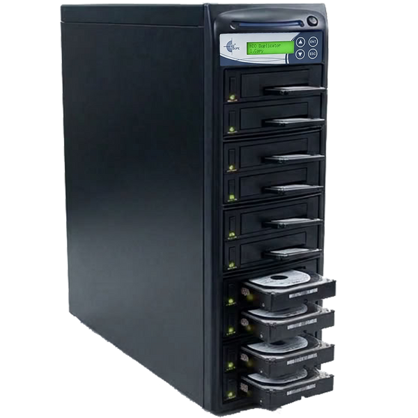 EZ Dupe 1 to 9 SATA Hard Drive / SSD Duplicator & Sanitizer - HDD Cloner 36GB/Min