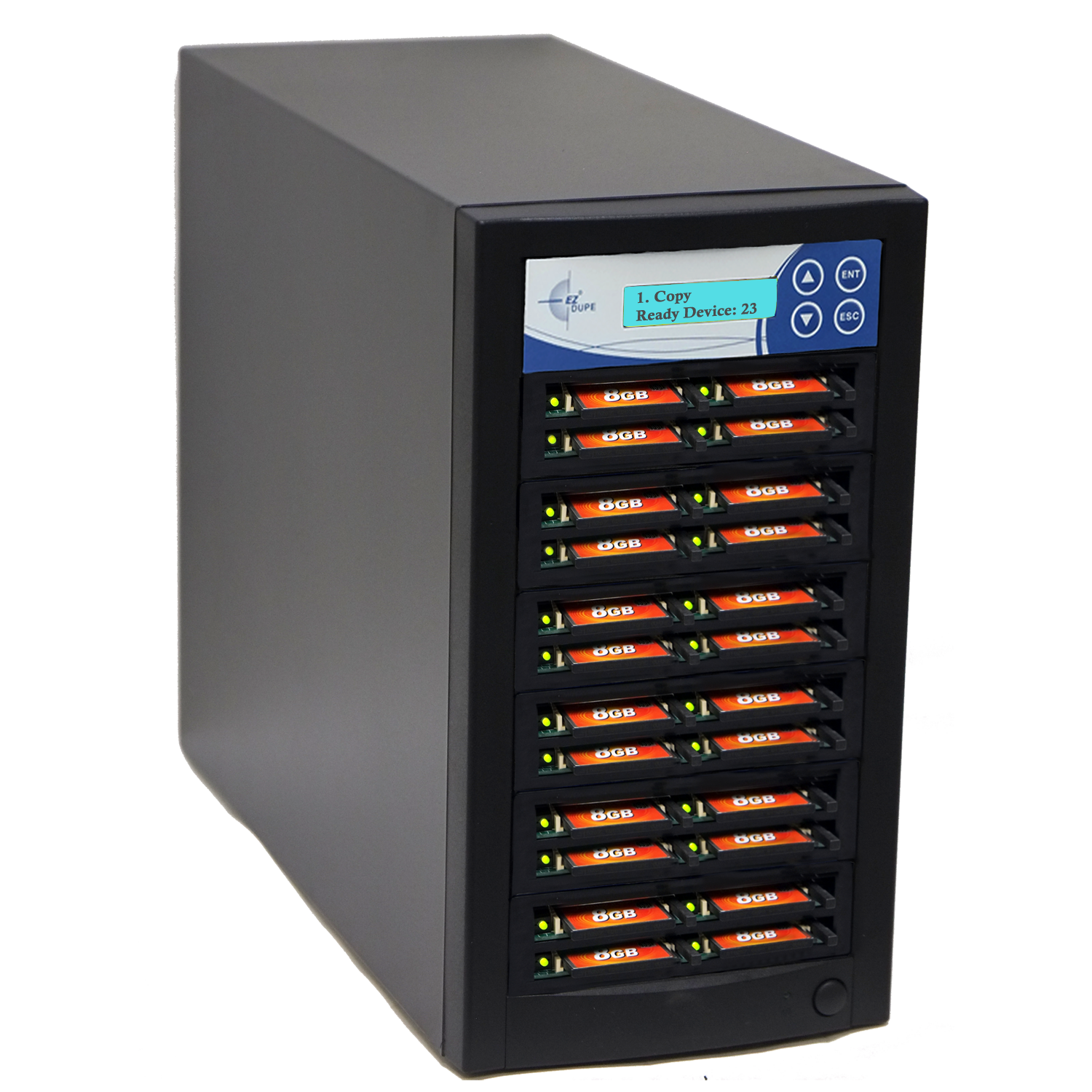 EZ Dupe 1 to 23 Compact Flash CF and MicroDrive Duplicator (EZDCF23T) - 3 Year Warranty