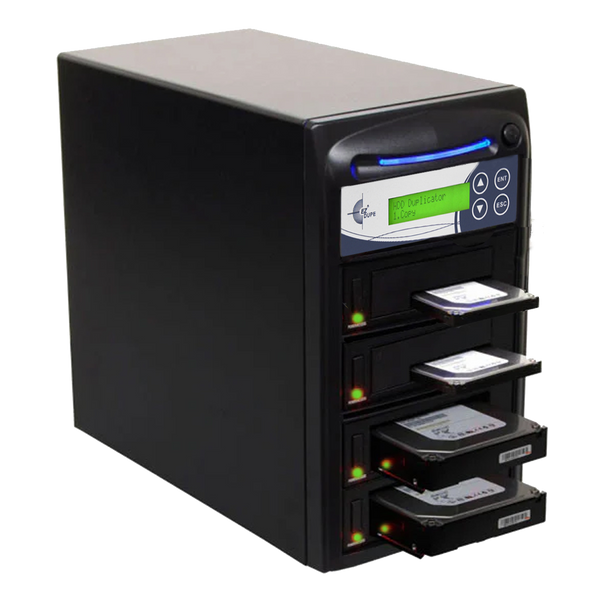 EZ Dupe 1 to 3 SATA Hard Drive / SSD Duplicator & Sanitizer - HD Pantera HDD Cloner 9GB/Min
