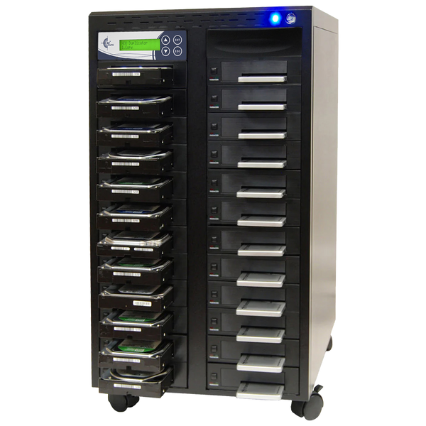 EZ Dupe 1 to 23 SATA Hard Drive / SSD Duplicator & Sanitizer - HD Pantera HDD Cloner 9GB/Min