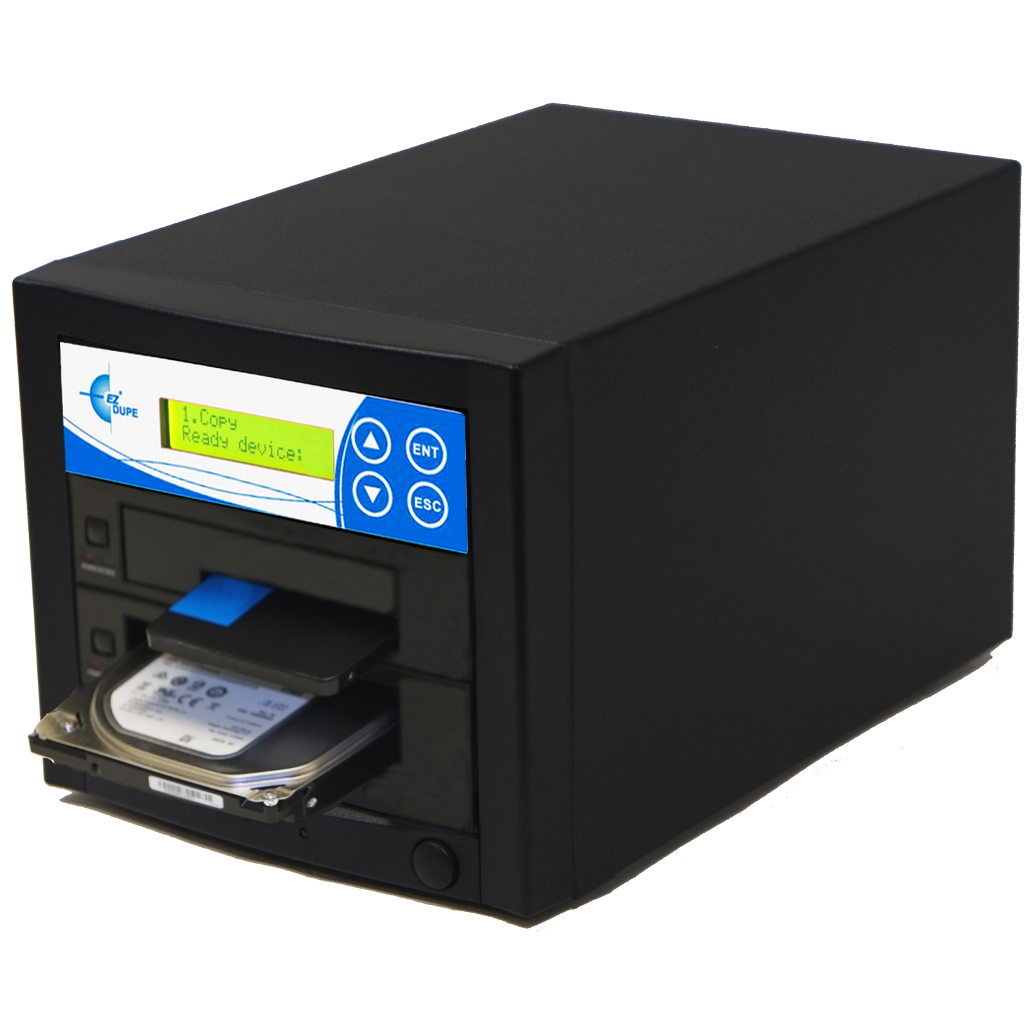 EZ Dupe 1 to 1 SATA Hard Drive / SSD Duplicator & Sanitizer -  HDD Cloner 36GB/Min (3 Year Warranty)