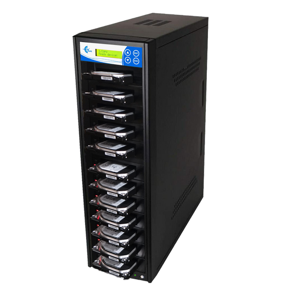 EZ Dupe 1 to 11 SATA Hard Drive / SSD Duplicator & Sanitizer - HD Pantera HDD Cloner 9GB/Min