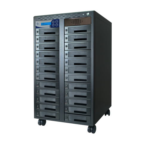 EZ Dupe 1 to 23 SATA Hard Drive / SSD Duplicator & Sanitizer - HDD Cloner 36GB/Min (3 Year Warranty)