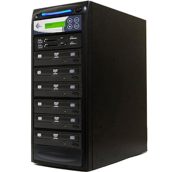 EZ Dupe Media Mirror Plus Duplicator - Flash Media & 1 to 5 Discs Copier
