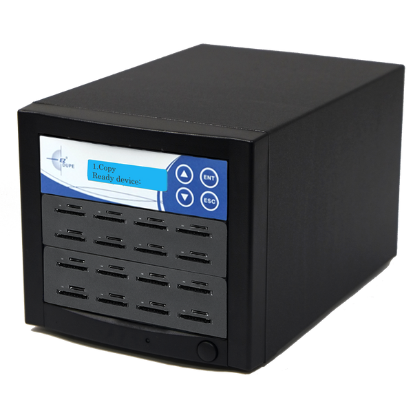 EZ Dupe 1 to 15 SD / MicroSD / TF Duplicator & Eraser (DoD Compliant) - 3 year warranty