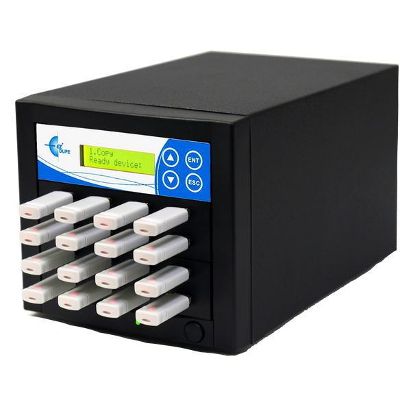 EZ Dupe Xtreme USB Duplicator - 1 to 15 Flash Media Storage Cloner EZDXUSB15T (3 year Warranty)