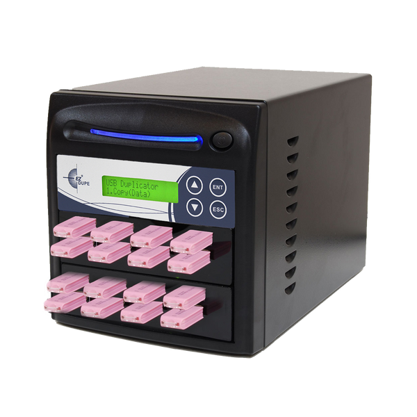 EZ Dupe 1 to 15 USB Duplicator - Flash Media Storage Cloner & Eraser (DoD Compliant) USB Pantera