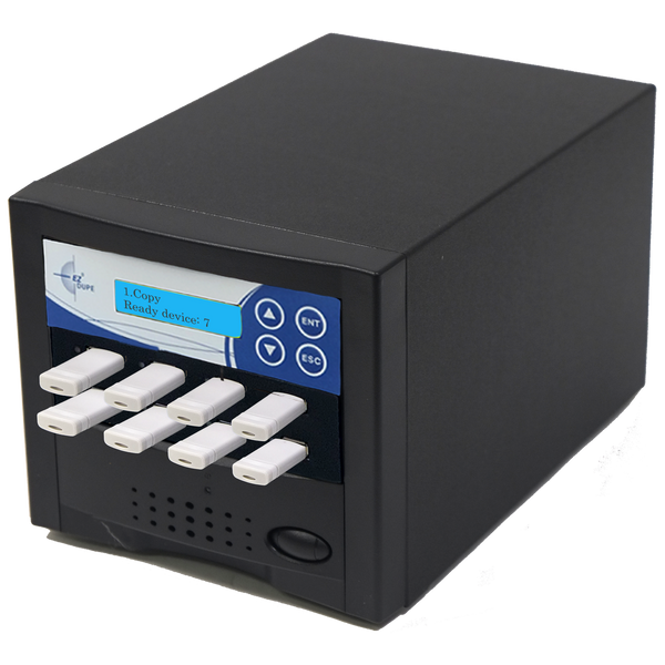 EZ Dupe 1 to 7 USB Duplicator - Flash Media Cloner & Eraser (DoD Compliant) EZDUSB7T