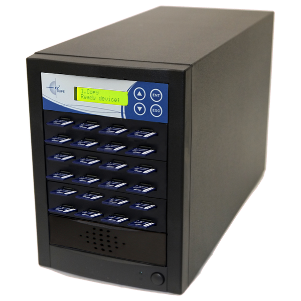 EZ Dupe 1 to 23 SD / MicroSD / TF Duplicator & Eraser (DoD Compliant) - 3 year warranty