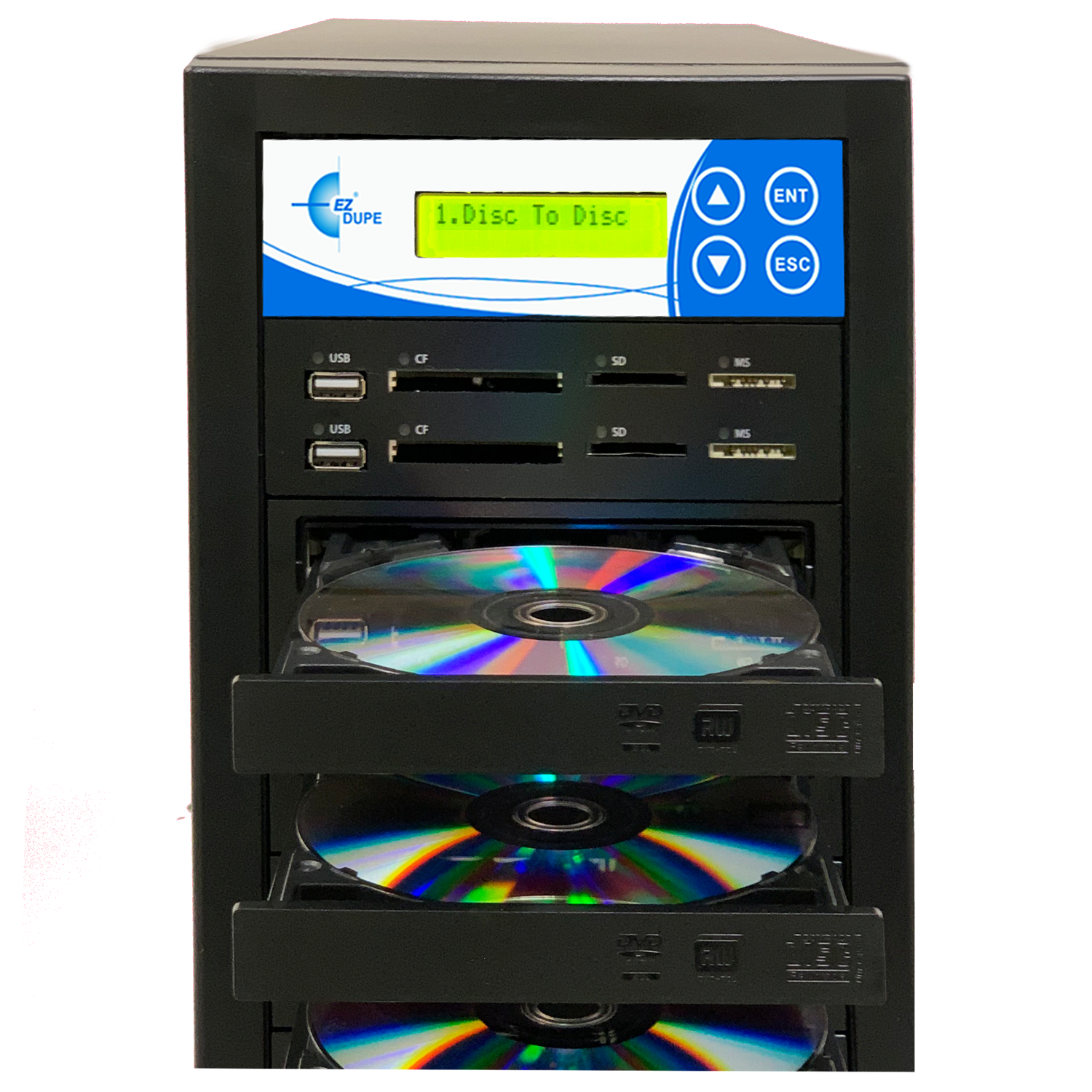 EZ Dupe 1 to 1 Media Mirror Plus Duplicator - USB / SD / CF to
