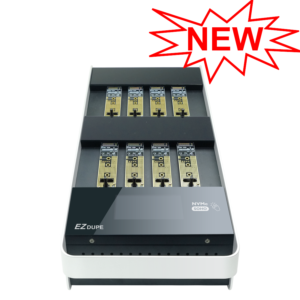 EZ Dupe 1 to 7 NVMe Duplicator - M.2 NVMe SSD Copier SOHO Touch