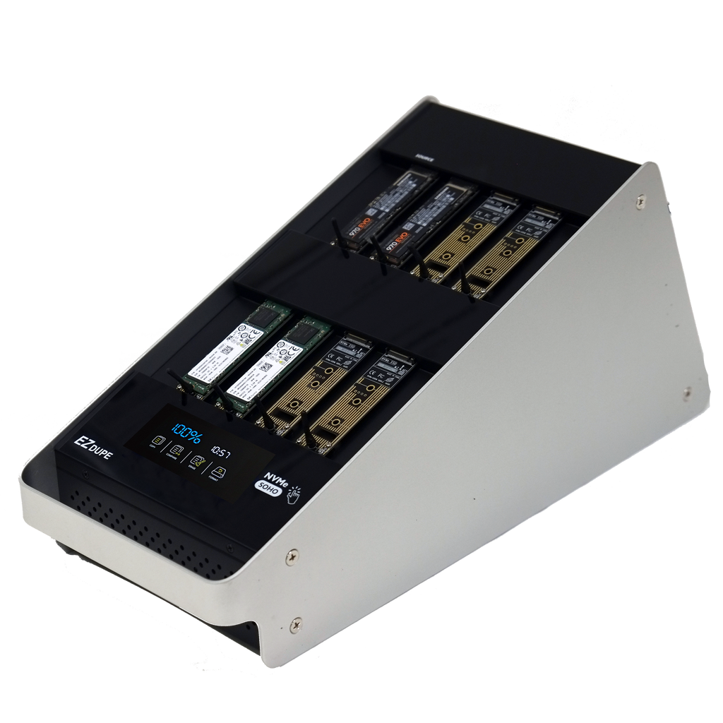 EZ Dupe 1 to 7 NVMe Duplicator M.2 NVMe SSD Copier SOHO Touch