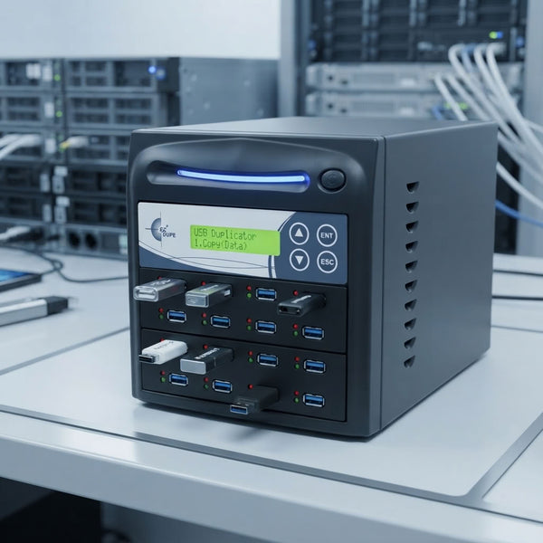 EZ Dupe 1 to 15 USB Duplicator - Flash Media Storage Cloner & Eraser (DoD Compliant) USB Pantera