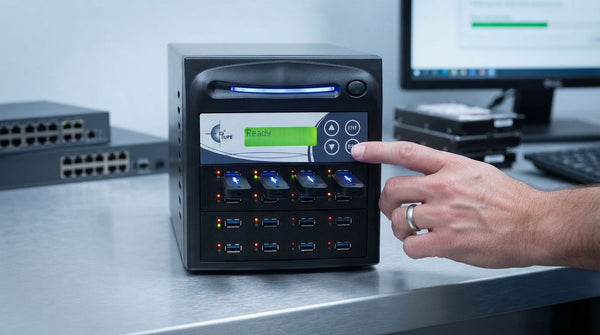 EZ Dupe 1 to 15 USB Pantera 3.0 Type-A Duplicator - Flash Media Storage Cloner & DoD Eraser (150MB/sec)