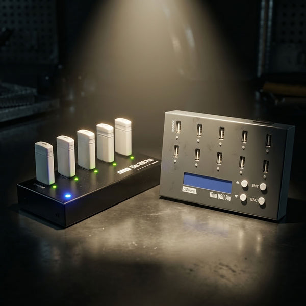 1 to 9 USB Duplicator - Flash Media Compact Cloner & Eraser (MiniUSB Pro) DM-FU0-10V09B