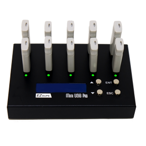 1 to 9 USB Duplicator - Flash Media Compact Cloner & Eraser (MiniUSB Pro) DM-FU0-10V09B