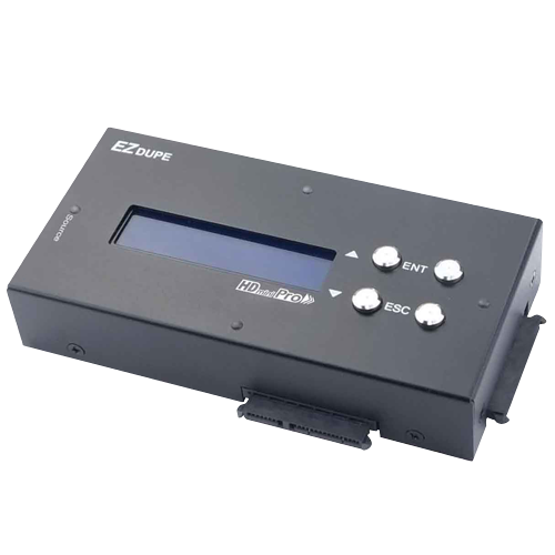 EZ Dupe 1 to 2 Hard Drive Compact Duplicator - Cloner for 3.5" & 2.5" SATA HDD/SSD 300MB/Sec (DM-HS2-3H2B)