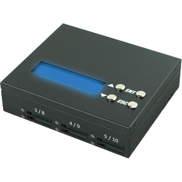 EZ Dupe 1 to 9 SD Duplicator / SSD & 2.5" HDD Disk Image to SD Transfer (Mobile Pro - SD Version)