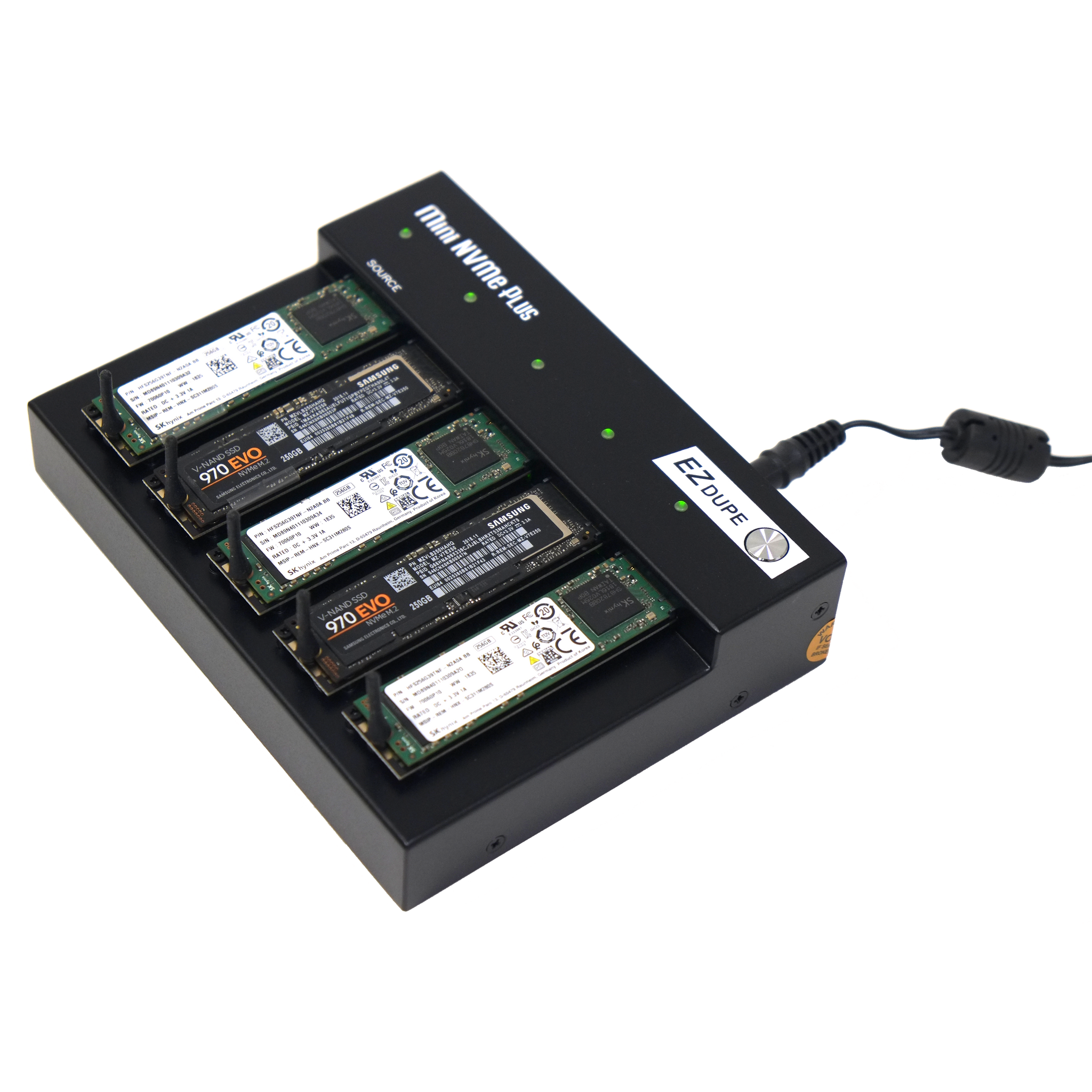 EZ Dupe 1 to 4 M.2 NVME SATA SSD NGFF Duplicator Mini NVMe Plus