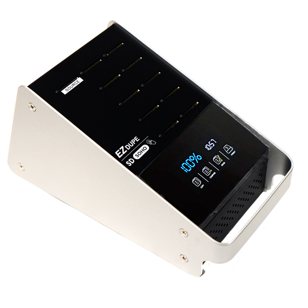 EZ Dupe 1 to 10 SD Duplicator - Multiple MicroSD Micro Secure Digital Flash Drive Copier & Eraser (SOHO SD)