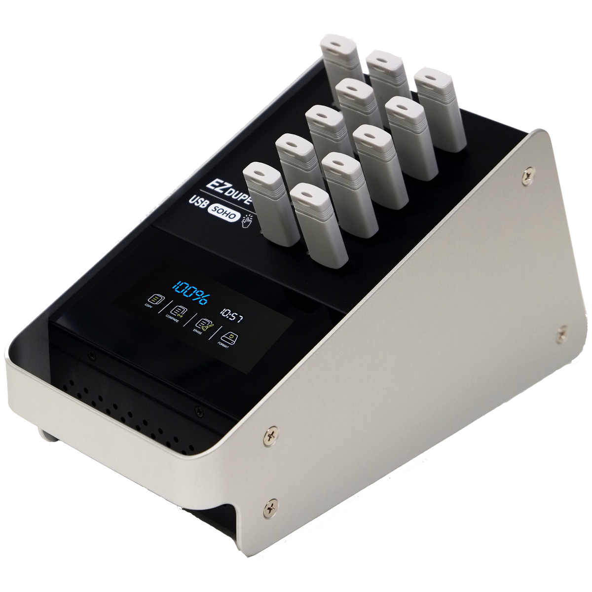 EZ DUPE 1 to 10 USB Duplicator - Multiple Flash Drive Mass Storage Mem ...